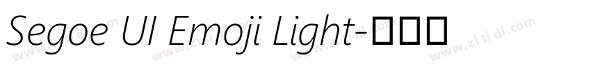 Segoe UI Emoji Light字体转换